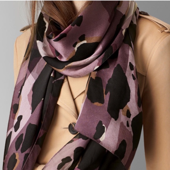 Burberry Accessories - BURBERRY CAMOUFLAGE PRINT SCARF.